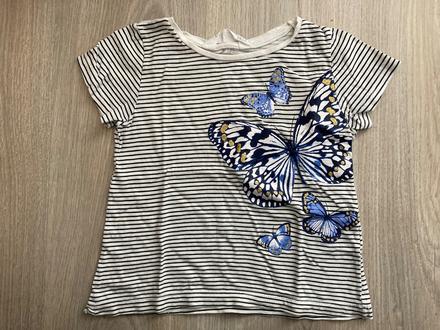 Triko s motýlky, h&m,104