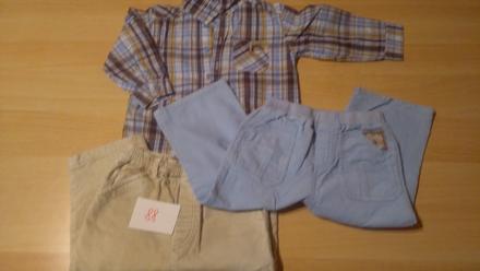 2x manžestráky a košile, 86–98