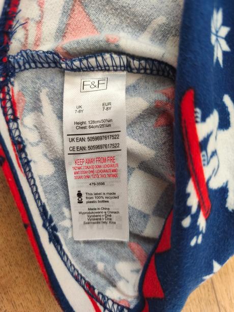 Pyžamo se zimními motivy, f&f,128