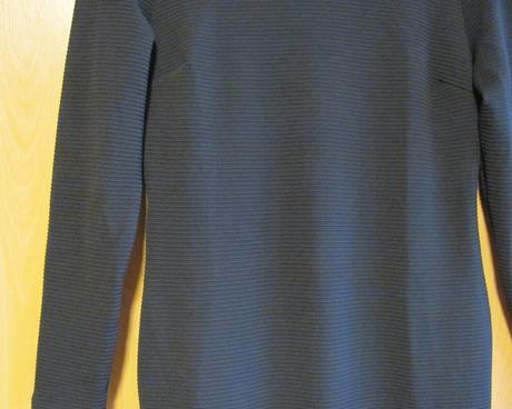 Černé žebrované šaty, h&m,l