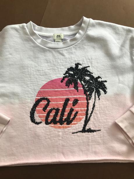 Mikina crop top - v.7/8 let, river island,128