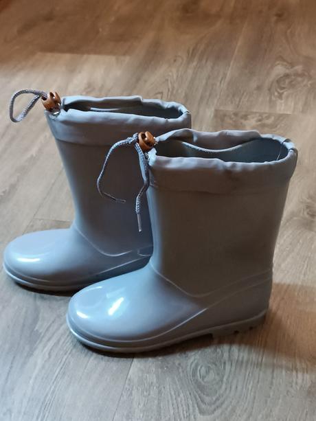 Šedivé holínky/gumovky, vel. 32, 32