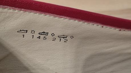 Kožené balerínky červené, 36
