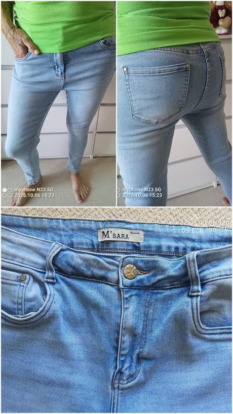 Rifle sv modré zn."m'.sara denim" vel "34", denim,34