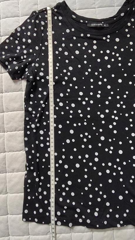 Černé puntíkované tričko, calliope,xs