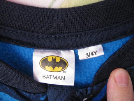 Fleecový overal na spaní batman, 104