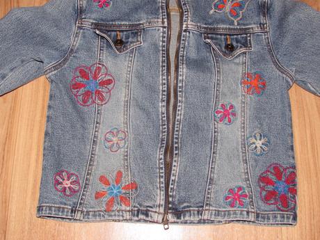 Džínová bunda vel. 7 let, 128