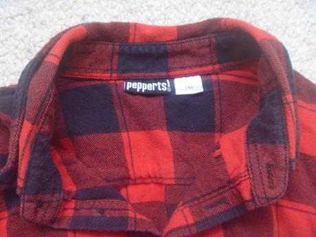 Červenočerná košile zn. pepperts vel. 146, pepperts,146