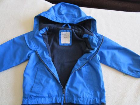 Velmi pěkná modrá bundička s kapucí, vel. 86, sinsay,86