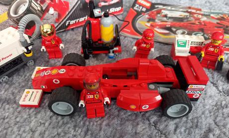 Lego racers 8673 - ferrari f1 fuel stop., 