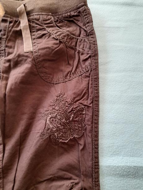 Podšité plátěné kalhoty, caa, vel 128, c&a,128