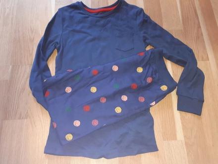Modré pyžamo 134, marks & spencer,134