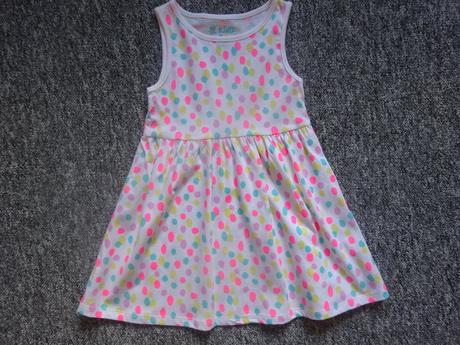 Letní šaty s puntíky, vel. 104, f&f,104