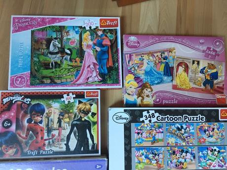 Puzzle - 10v1 9v1, 66,160,200 dílků pú,mickey,