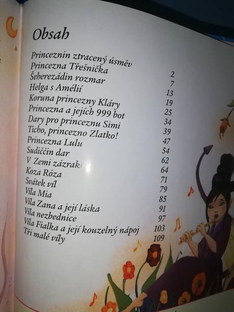 Kniha - o princeznách a vílách,