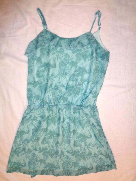 Luxusní mentolově zelená tunika nebo minišaty, tom tailor,36 / 38 / m / s