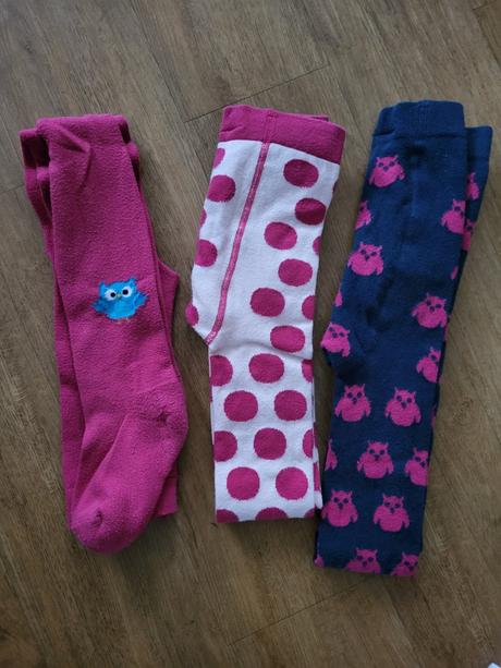 3x punčochy/punčocháče tchibo tcm vel. 122/128, tcm,122