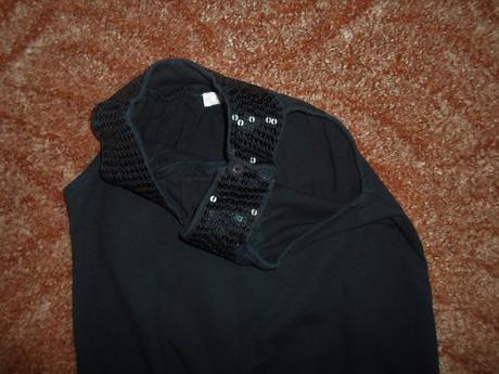 Černé tričko triko tílko, cq,122