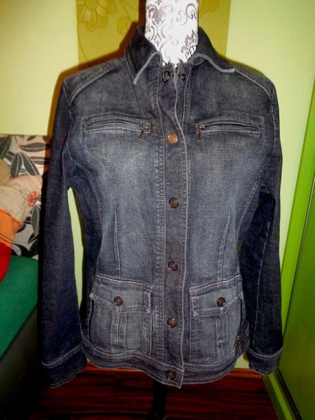 Džínové elastické sako - bunda, 40