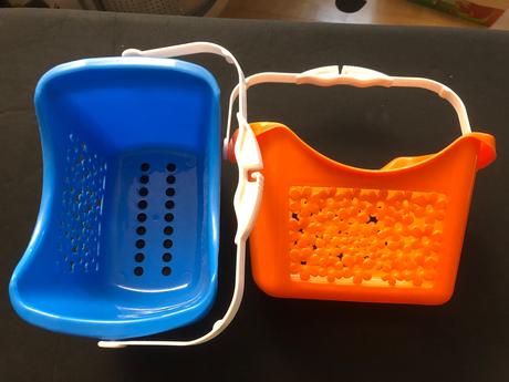 2 kosicky - oranzovy a modry - velikonoce,