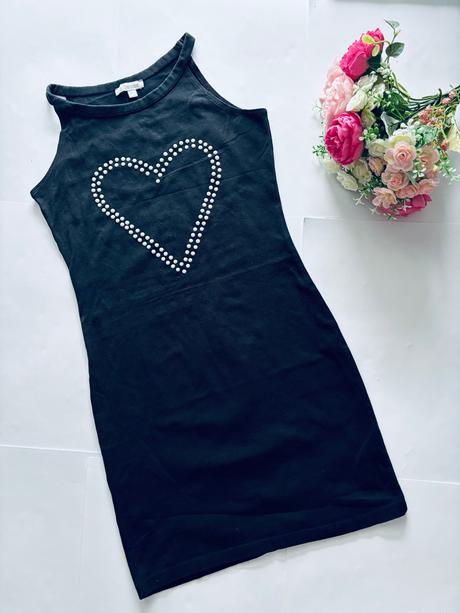 Ob/ šaty černé - v. 9/10 let zn. bluezoo, bluezoo,140