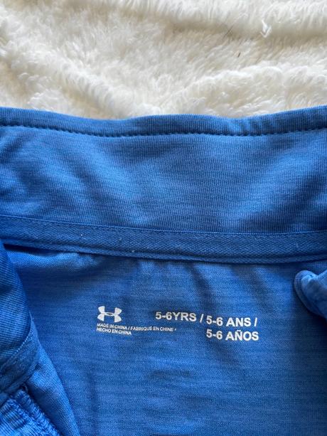 K6/ nádherně funkční triko na zip - v.5/6 let, under armour,116