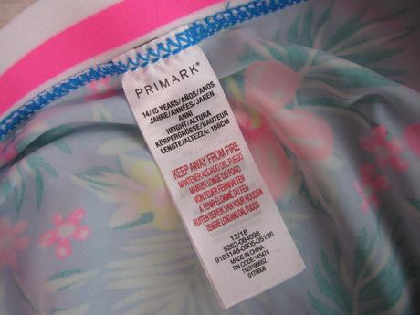 Krásné plavky, spodní díl, primark,164
