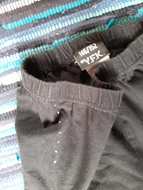 Daruji k objednávce legíny černé 146/152, kik,146