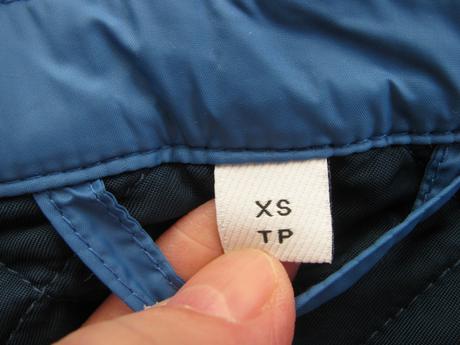 Přechodná prošívaná modrá bunda/unisex burberry, burberry,xs