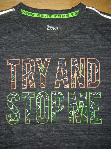 Tričko try and stop me, crivit,146