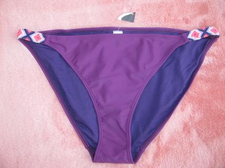 Dámské fialové plavky,brazilky-spodní díl, george,44