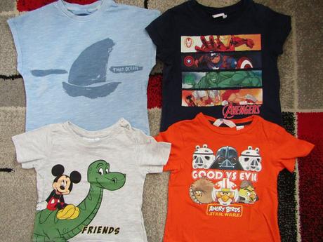 4x tričko pro kluka vel.92+98 zn.h &m,disny,marvel, h&m,92