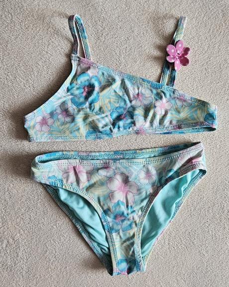 Dívčí dvojdílné plavky, vel.110/116, zn.f&f, f&f,110