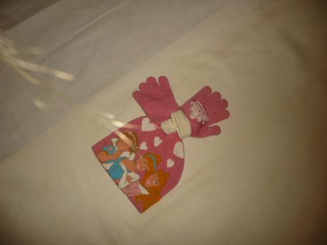 Čepice rukavice princezna vel 50-52 růženka sněhur, disney,98 / 104 / 110 / 116 / 122