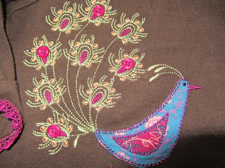 Tričko pro holčičku s motivem páva., mini mode,68