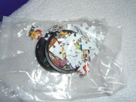 Puzzle tužkovník 2x unicorn jednorožec smajlík, 