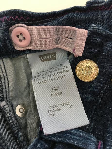 Dívčí rifle levis a legíny guess (2 roky), levis,92