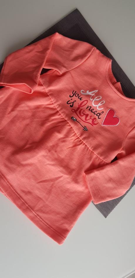 Dětské telápkové šaty/tunika/mikina oranžová 86-92, lupilu,86