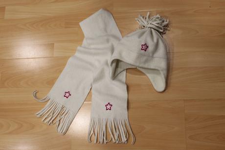 Dívčí set fleecová čepice se šálou, 6-9 let, 