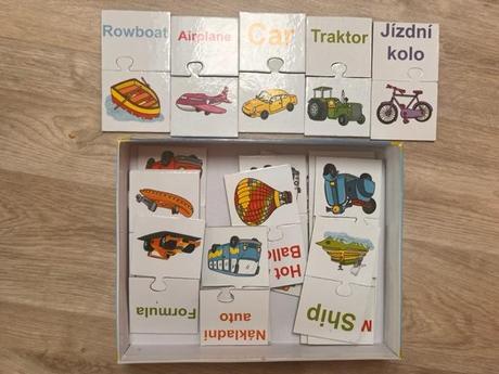 Puzzle pro nejmenší - dvojjazyčné,