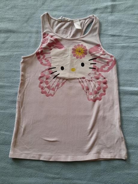 2 x tílko, vel 122/128, top stav, ham, aqua marine, h&m,122