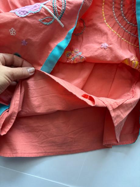 Ob/ krásné šaty cihlové barvy - v.5/6 let, marks & spencer,116