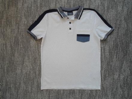 Bílé tričko triko s límečkem polo, coccodrillo,146