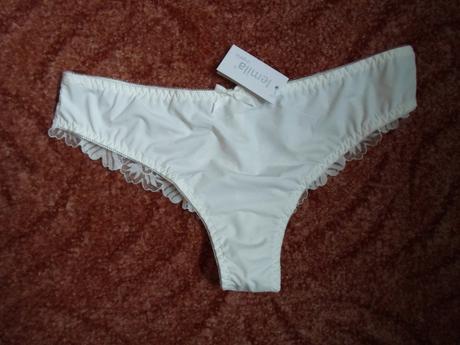 Bílé krajkové kalhotky 2 kusy, lemila,l
