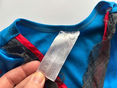 An12/ kostým roztleskávačky zombie - v.5/6 let,