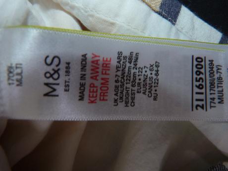 Letní overal vel. 122, marks & spencer,122