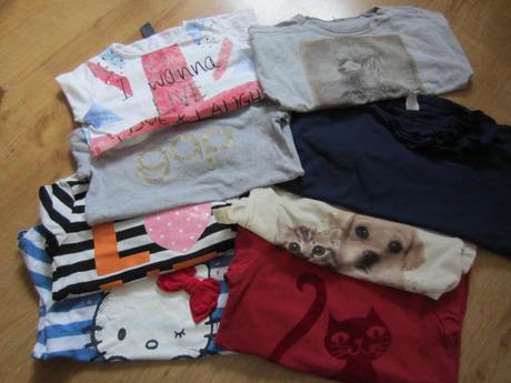 6x tričko s dlouhým rukávem, zara,110