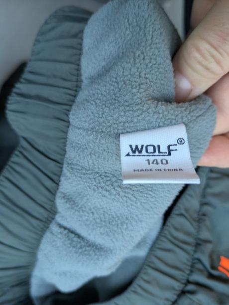 Zateplené šustaky, wolf,140