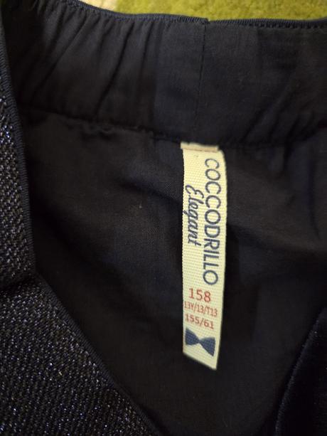 Modrá sametová sukně coccodrillo vel. 158, coccodrillo,158
