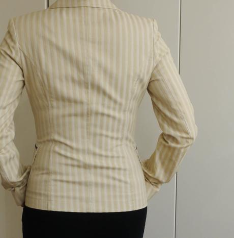 Kremove sacko s prouzkem vel. 34/xs tally weijl, tally weijl,xs